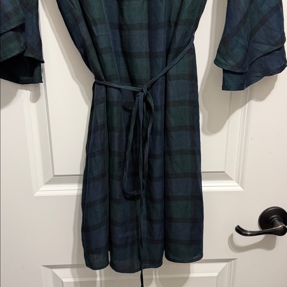 EUC. Small LOFT button down tie wait dress - Picture 5 of 10